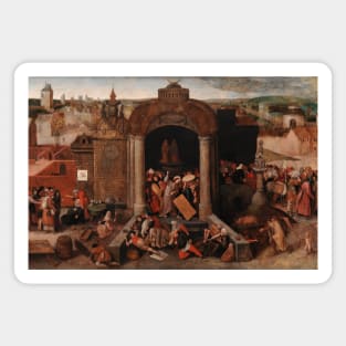 Christ Driving the Traders from the Temple by Pieter Bruegel the Elder Magnet